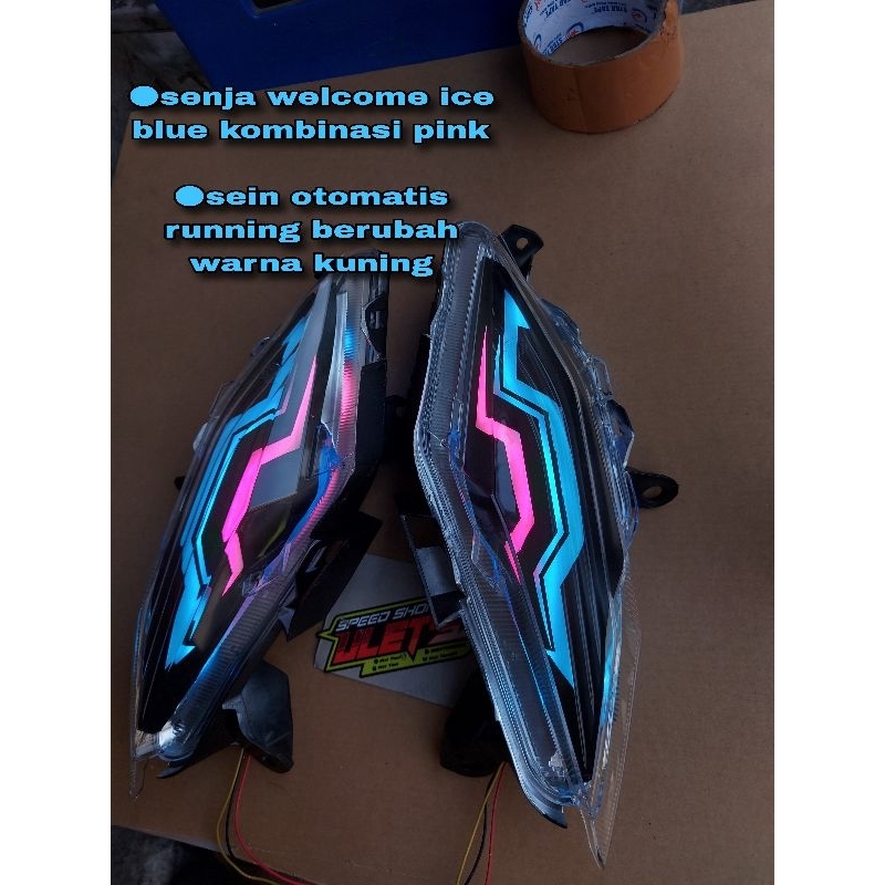 (ice blue pink) sein running honda all new beat led 2020 2021 2022 2023 beat deluxe beat led beat fi