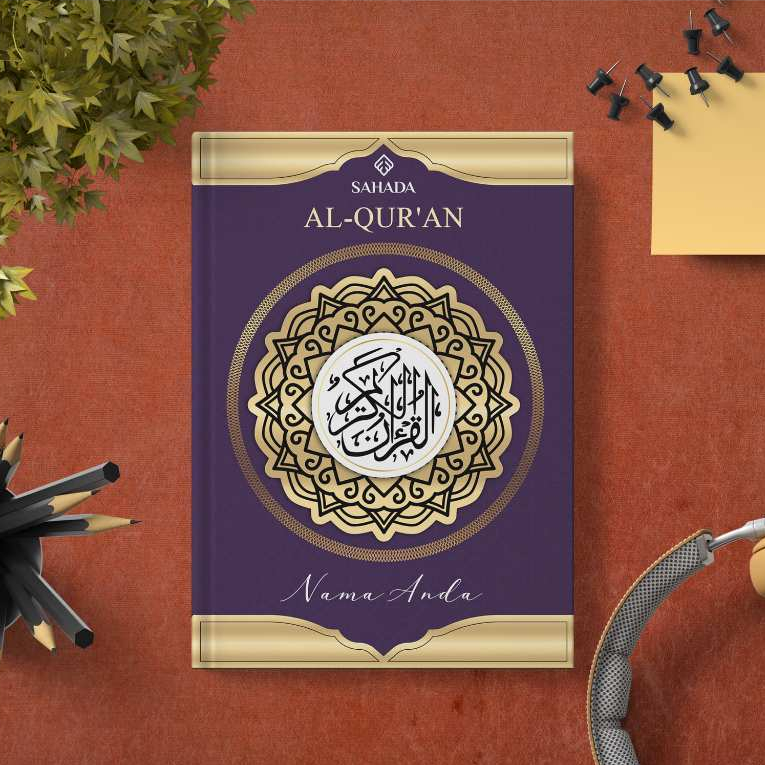 Alquran Custom Nama A5 | Al-Quran Custom Nama Untuk Pernikahan |  Al-Quran Custom Nama Untuk Pengaji