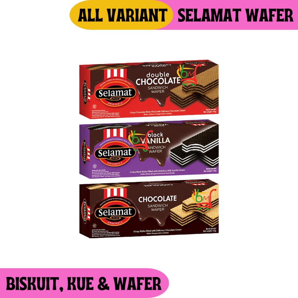 

Selamat Wafer Sandwich Wafer Renyah Krim Lezat All Variant