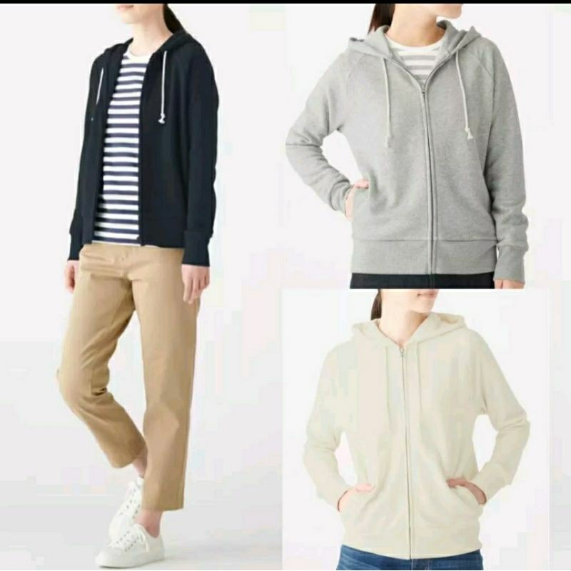 MUJI Woman French Terry Jacket / MUJI Jaket Wanita MUJI (S - XL)
