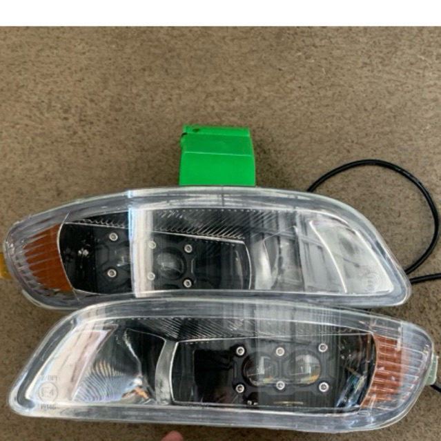 Foglamp LED kijang kapsul 2003-2004  mini proji 2 lensa