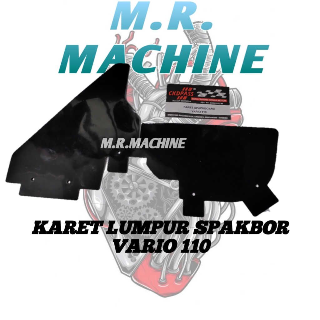 FLAP KARET PELINDUNG SPAKBOR VARIO 110 KARBU TECHNO ABS