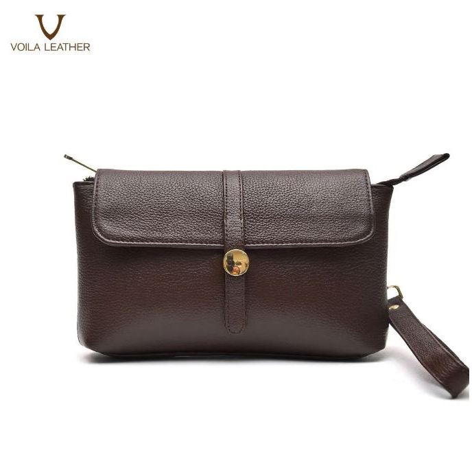 VOILA LEATHER | JENNA Pouch Selempang Wanita Kulit Asli Genuine Leather Sling Bag Tas Wanita Premium