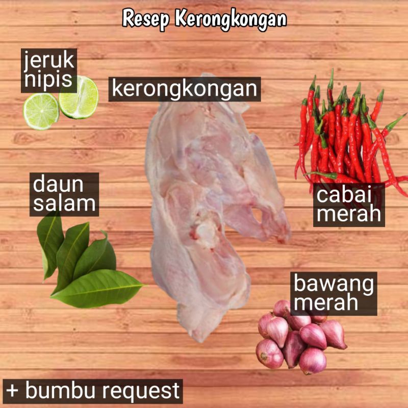 

PAKET MASAK KERONGKONGAN AYAM FRESH PLUS BUMBU (BISA REQUEST)