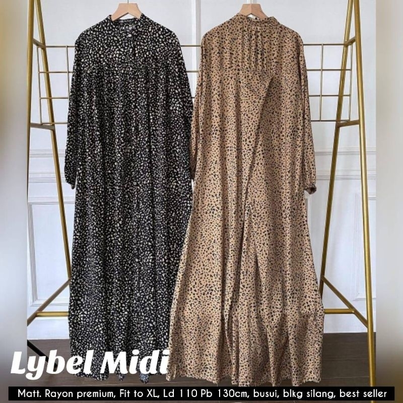 READY SIAP KIRIM LYBEL MIDI LEO LABEL JASMINE MIDI DRESS TERMURAH