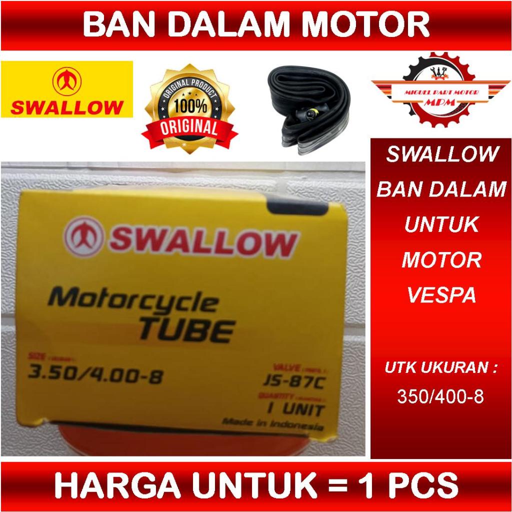 Ban Dalam Motor Swallow Ukuran 350/400 Ring 8 untuk motor Vespa Ring 8