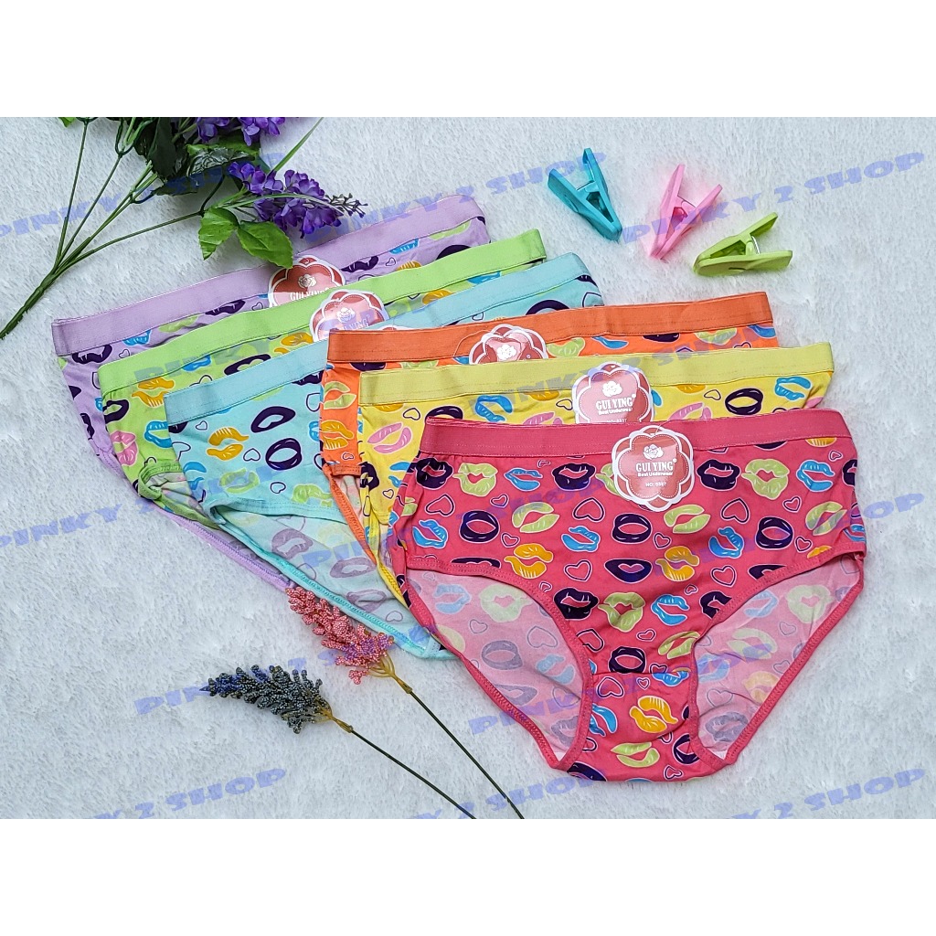 CELANA DALAM WANITA CD PEREMPUAN UNDIES KARET LEBAR BERMOTIF