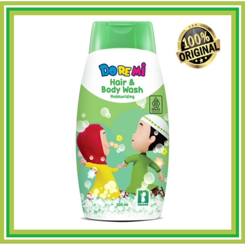 DO RE MI HAIR AND BODY WASH NUSSA RARA 200 ML-ORIGINAL
