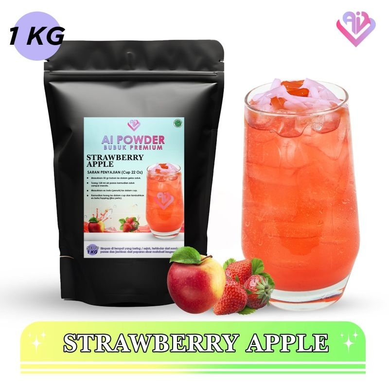 

Strawberry Apple Bubuk Minuman Premium The Best Instan 1Kg