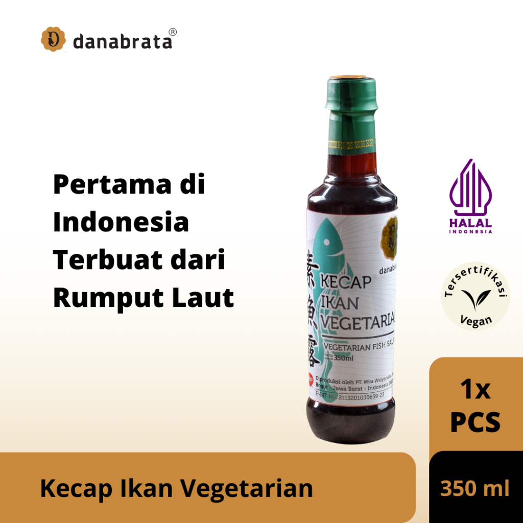 

Danabrata Kecap Ikan Vegetarian 350 ml / Kecap Ikan Sari Rumput Laut / Fish Sauce