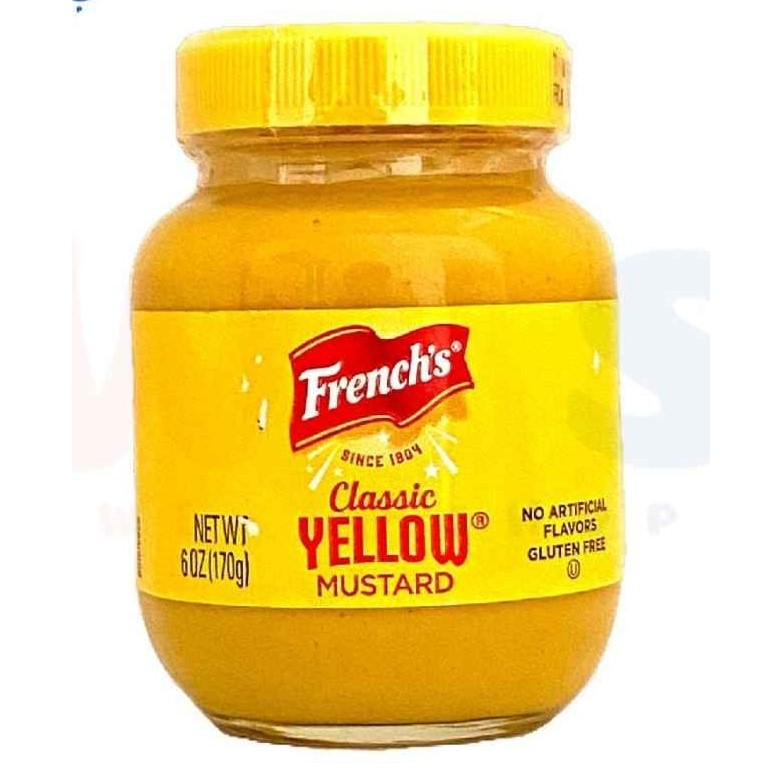 

French's Classic Yellow Mustard Gluten Free Jar 6oz 170g