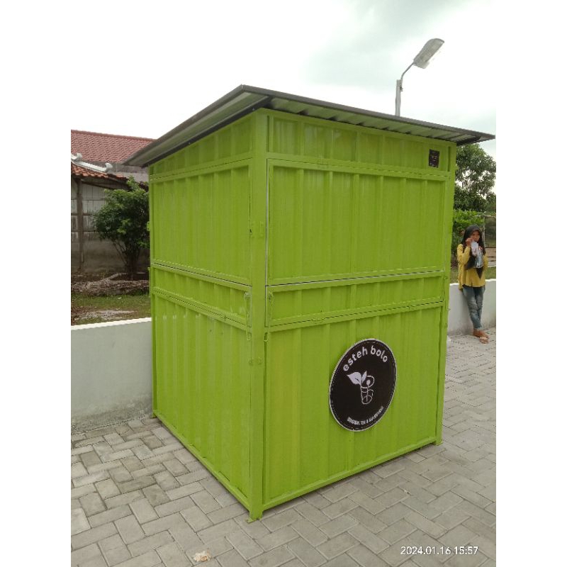 Booth Portabel booth jualan lipat stand jualan portabel bahan besi galvanis kokoh