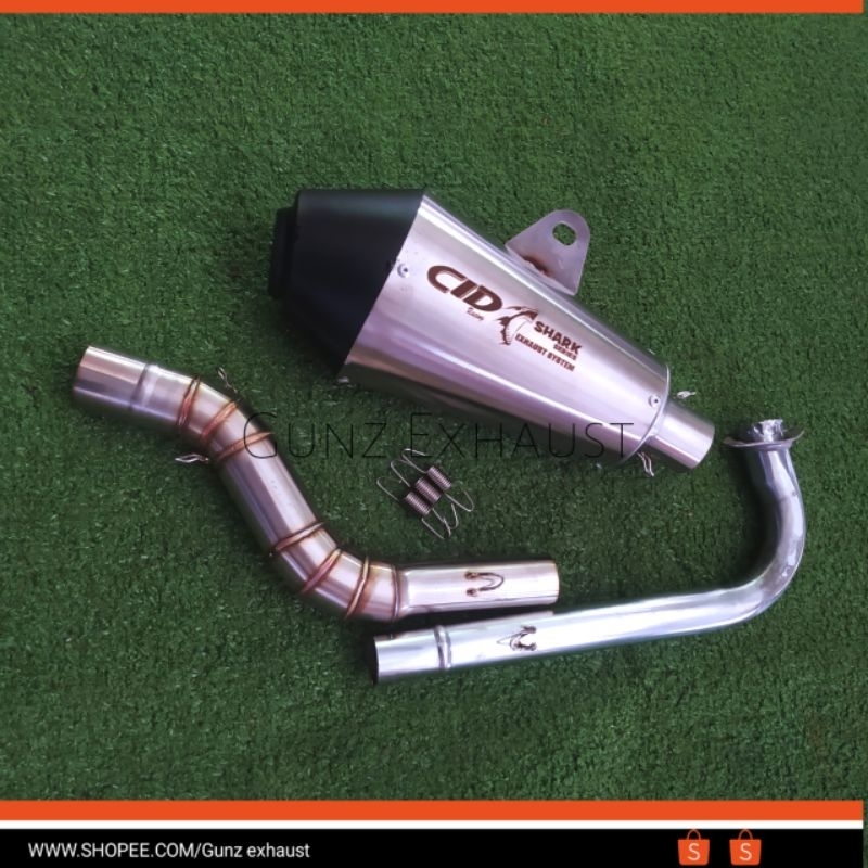 KNALPOT CLD SHARK inlet 38-50mm BEAT KARBU VARIO GENIO MIO X-RIDE XEON NMAX PCX