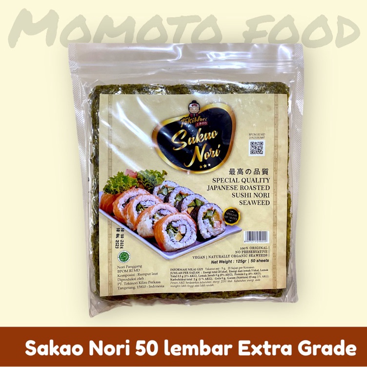 

Kilat Hemat trx7d7Cr Sakao Sushi Nori Extra Grade 5 lembar