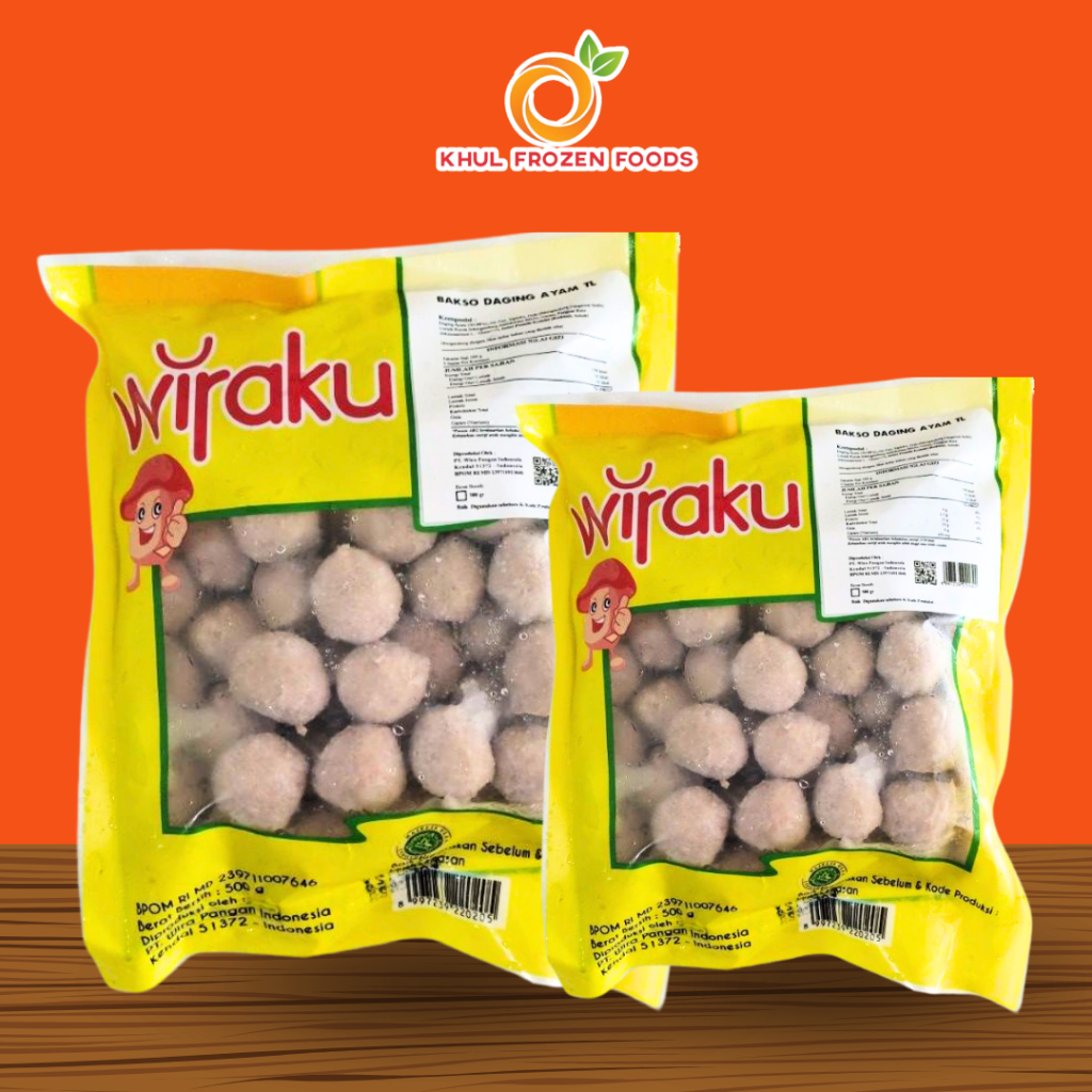 

Wiraku Bakso Ayam 500Gr