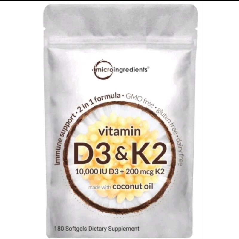 Vitam D3 + k2 10000 iu 180 softgel