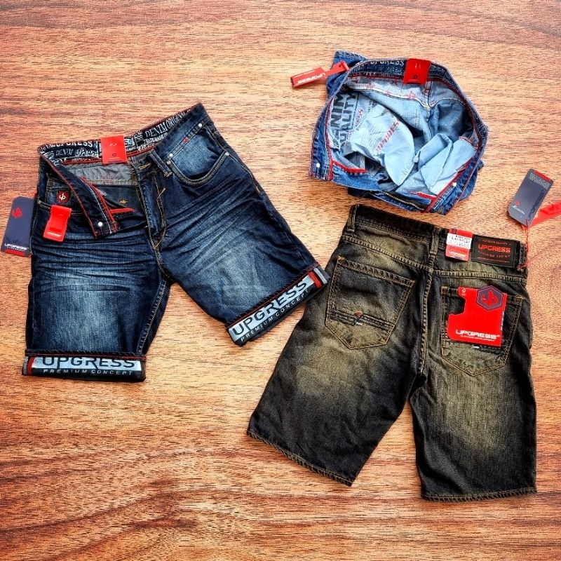 Celana Jeans Pendek Up Gress Jeans Pendek Distro