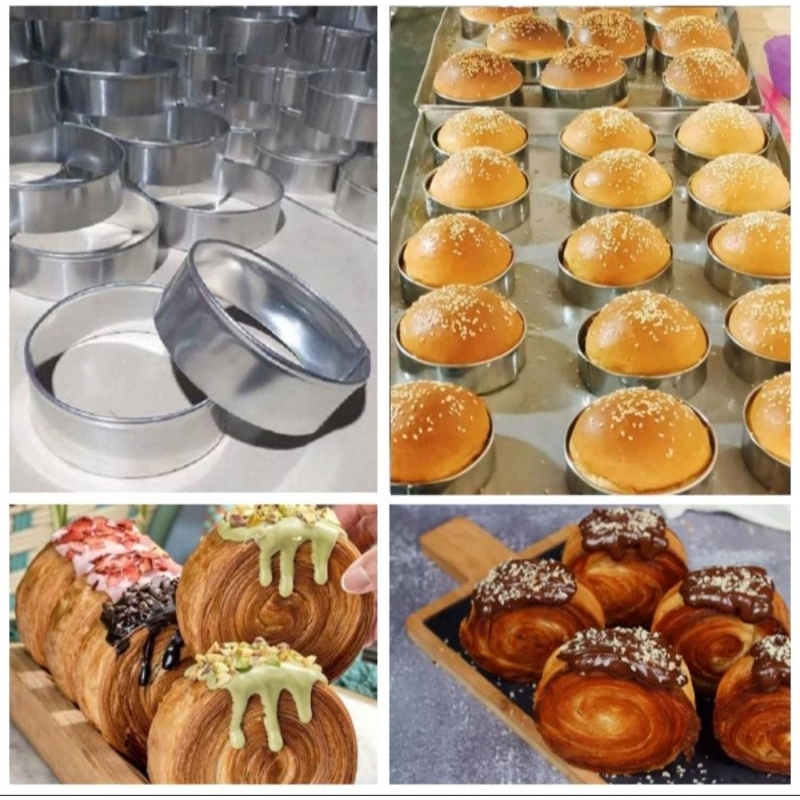 CETAKAN DAGING BURGER / RING CUTTER BULAT/ LOYANG KUE HAMBURGER / CETAK ROTI HAM