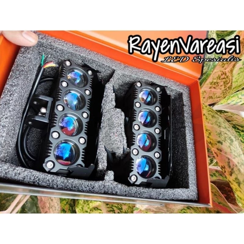 SQL 4 MATA BLUE LENS PLUS DEMON MERAH & ICE BLUE MINI LASER PUTIH