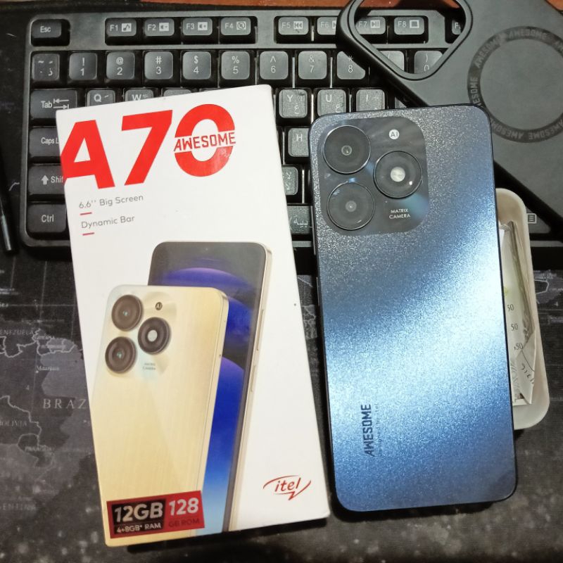 ITEL A70 4/128GB BLACK ( SECOND) FULLSET