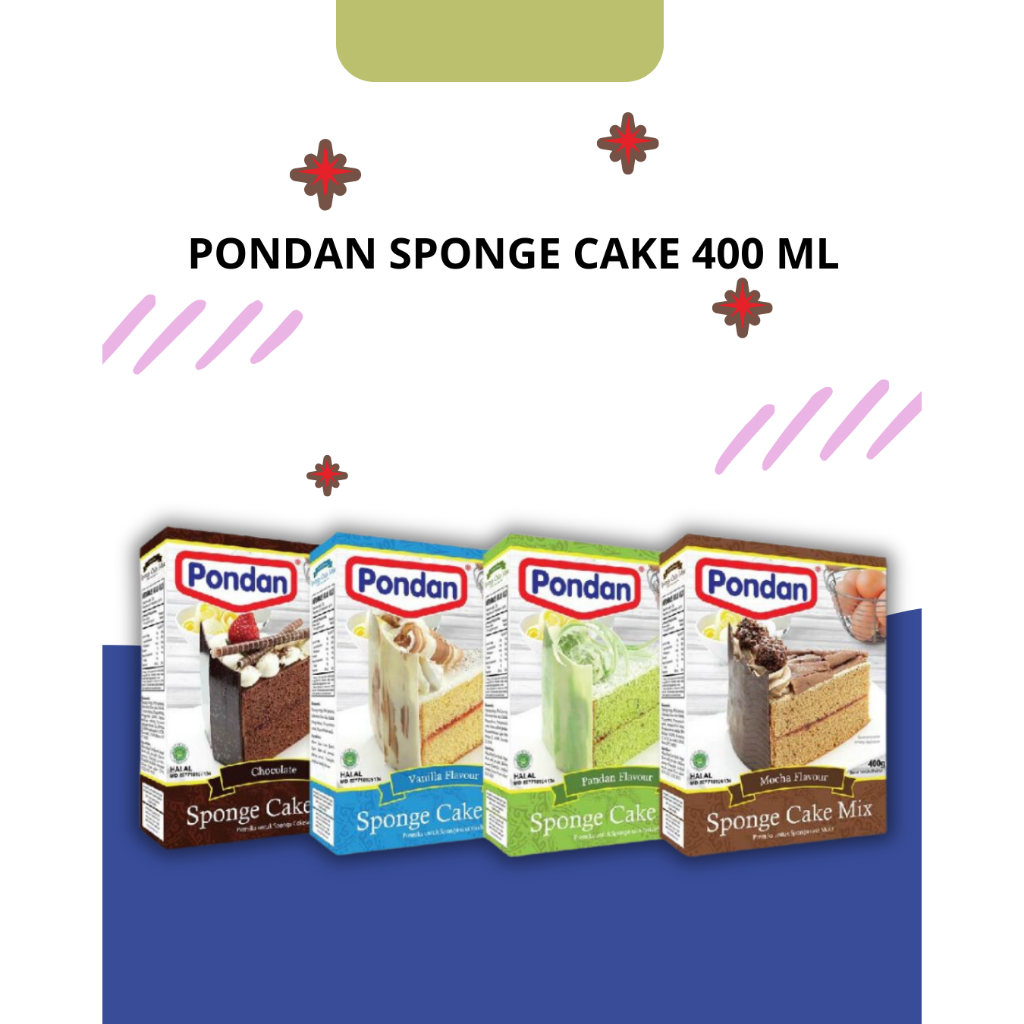 

Pondan Sponge Cake 400 Gr