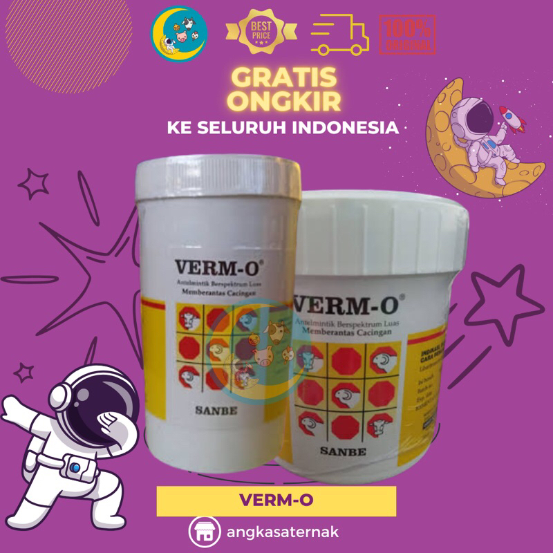 VERM O KEMASAN 12 BOLUS OBAT CACING HEWAN