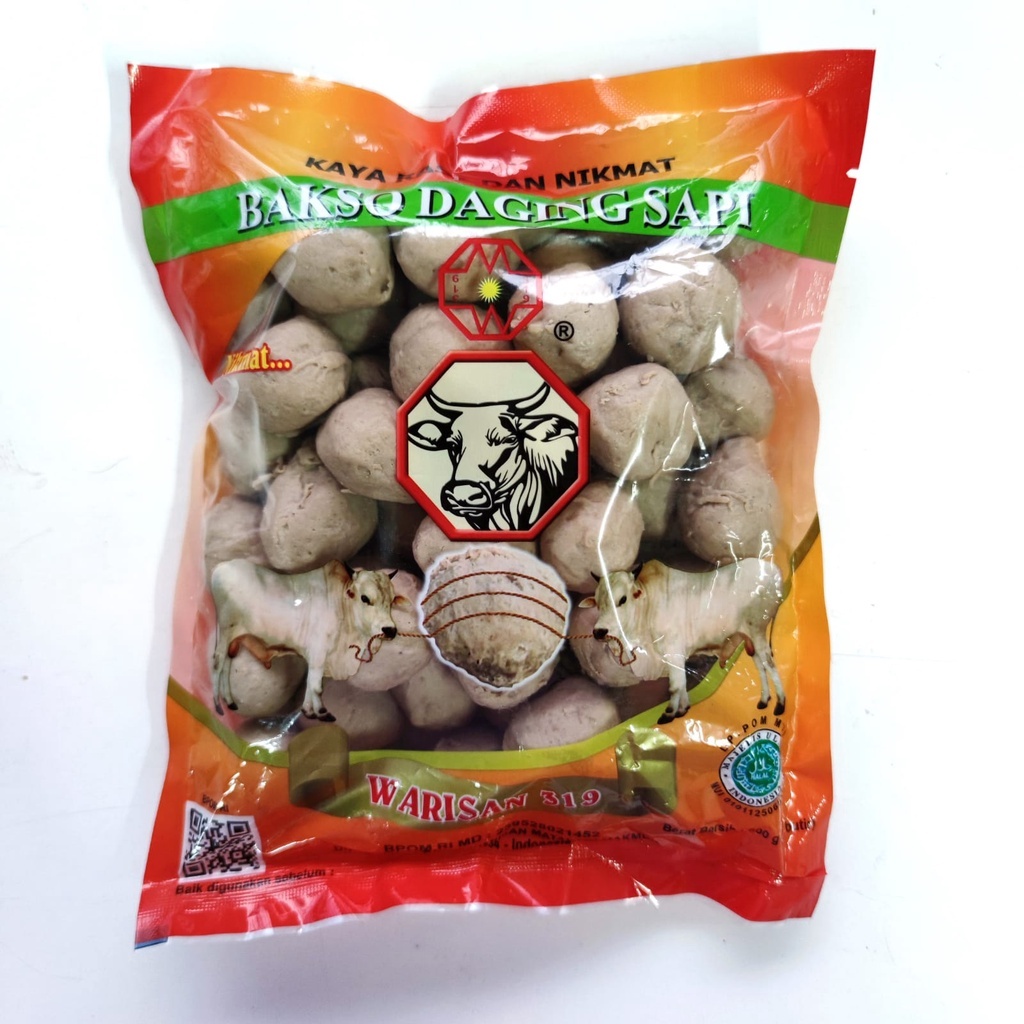 

Bakso urat warisan 319 isi 50 butir / baso sapi urat 50pcs frozen