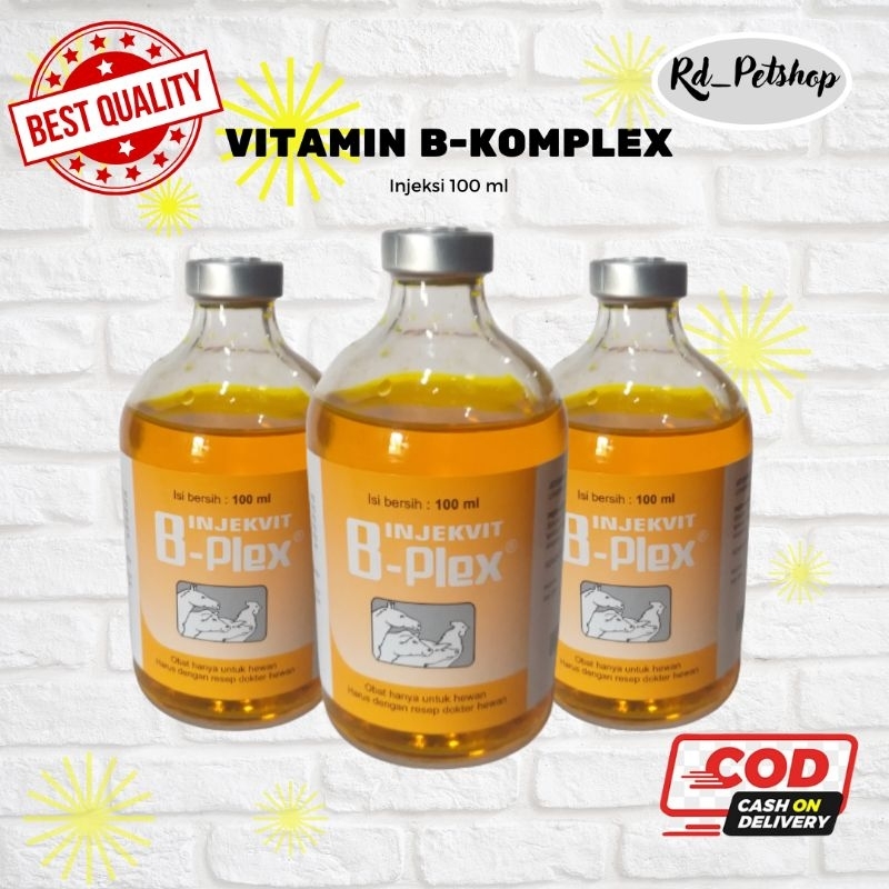 B-PLEX injekvit vitamin b komplek cair hewan ternak 100 ml
