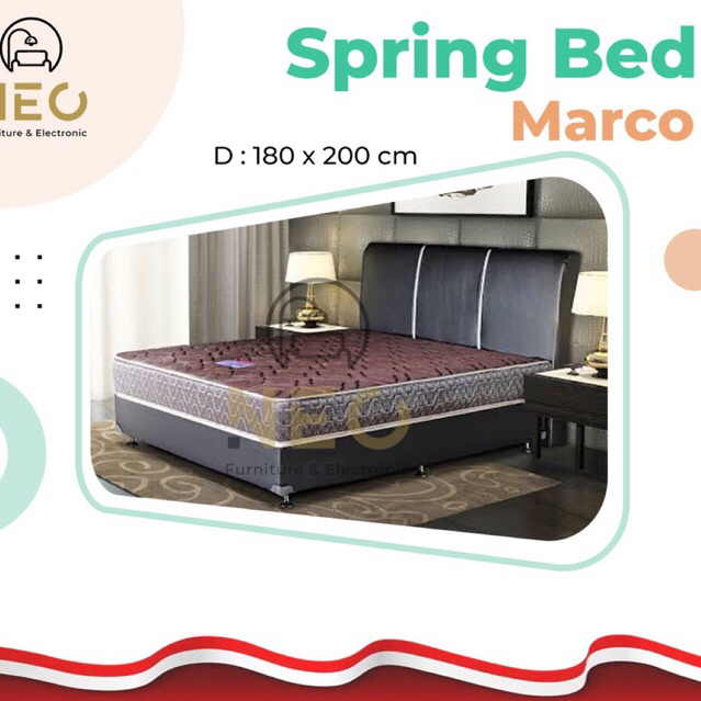 Springbed Marco 180x200 cm Spring bed Matras Kasur Ranjang King Pontianak Neo Furniture