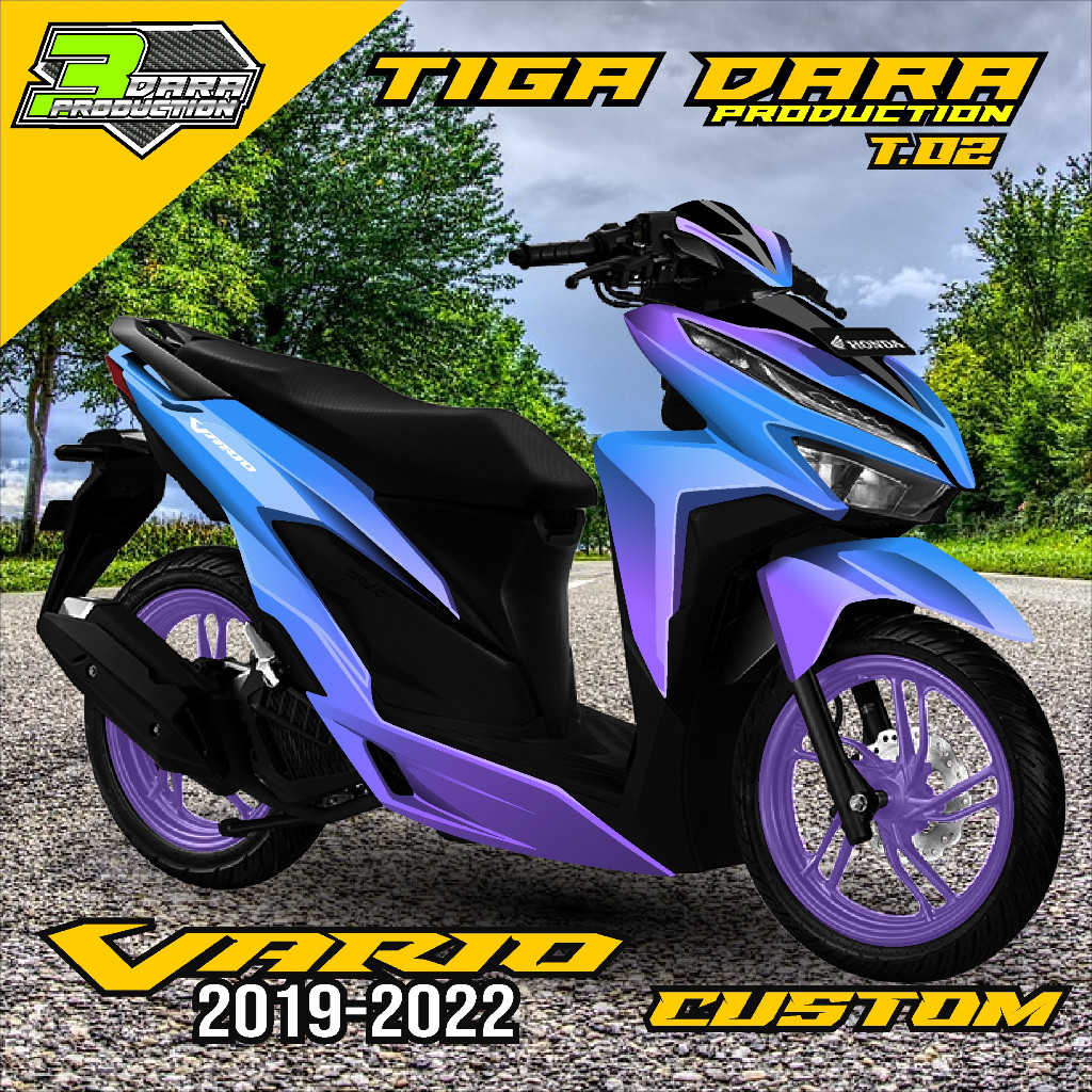 Decal Stiker Vario 125 150 New Dekal Vario 125 150 Baru Full body 2019 2020 2021 2022 Kode T.02