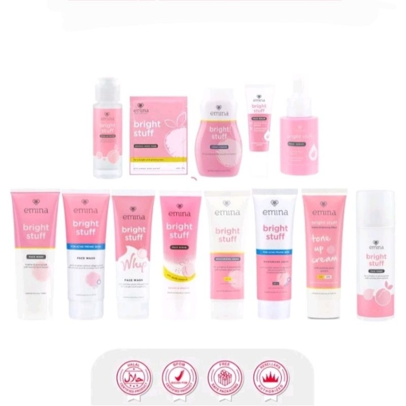 Emina Bright Stuff Moisturizer | Emina Face Wash | Emina sunbattle | Emina Loose Powder | emina Face