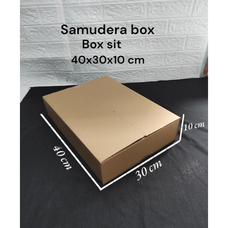 

kardus karton box uk 40x30x10 cm sheet singgle wall polos