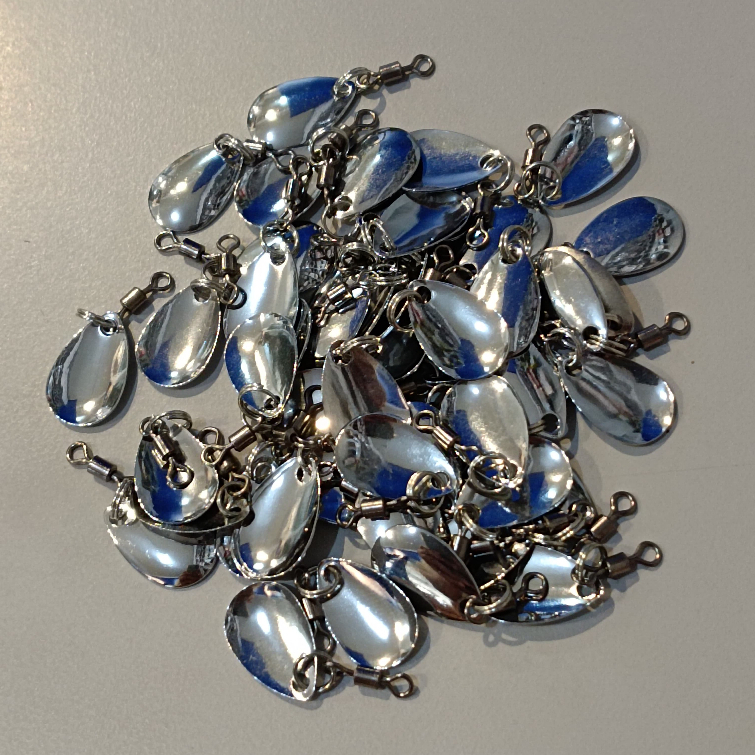 Blade untuk Soft Frog Rangkaian Set Buntut Kodok Siap Pakai Lengkap Kili-kili Bahan Stainless Steel 