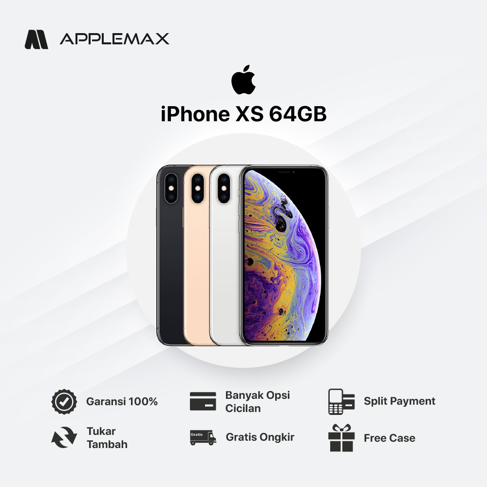 iPhone XS 64GB Second Fullset Normal All Operator - Bisa Cicilan Mahasiswa