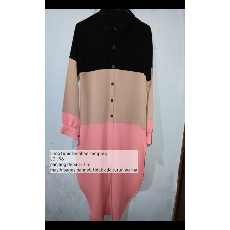long tunik preloved bekas