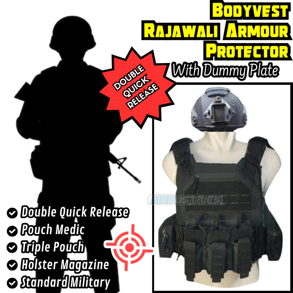 Protector body BodyVest Safety Tactical Army Rajawali Anti Peluru