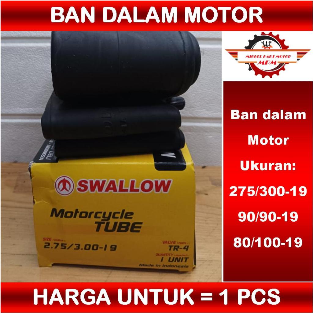 Ban dalam motor swallow ukuran 275/300 ring 19 90/90 ring 19 80/100 ring 19