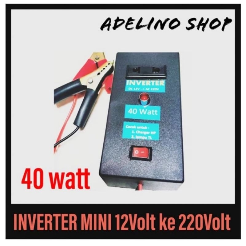 inverter mini 40watt dc to ac 220v