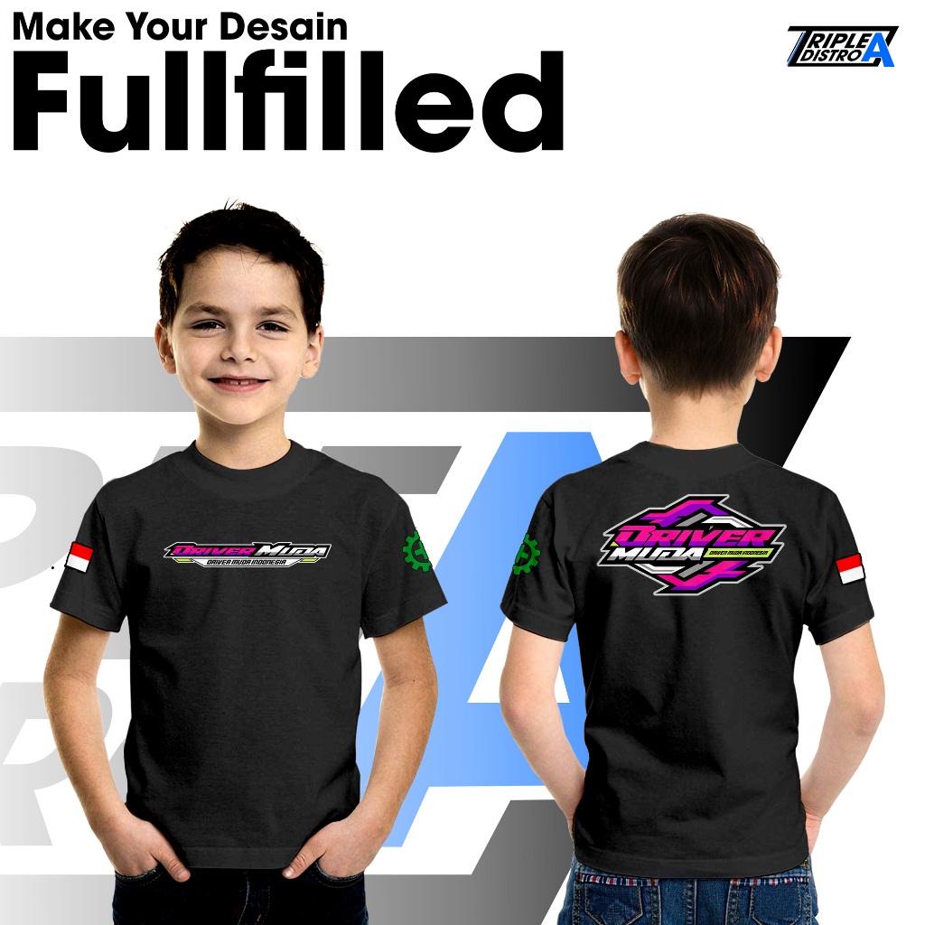 Kaos Anak Driver Muda Indonesia Keren Terbaru by Triple A Distro