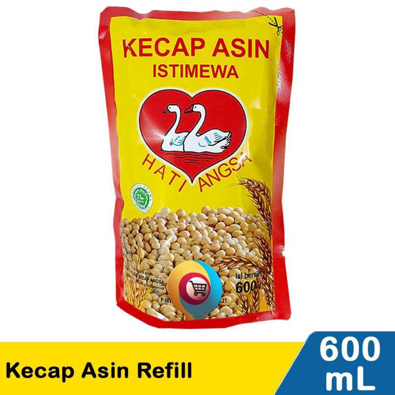 

Kecap asin angsa reffil 600 ml