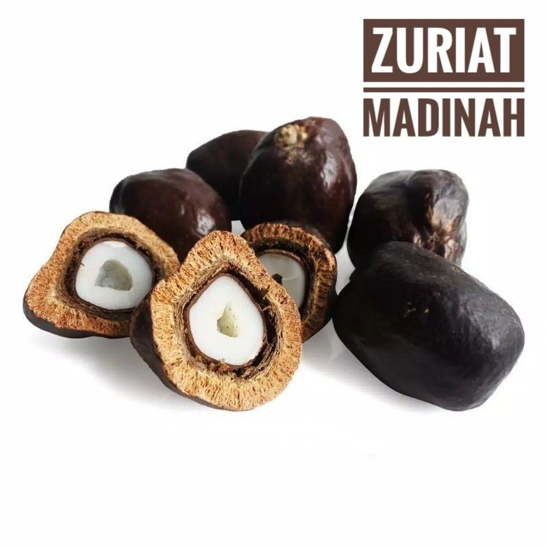 

Buah Zuriat Madinah 1 kg 100% Asli dan sudah dibelah - Doum Fruit / Buah Kesuburan Promil