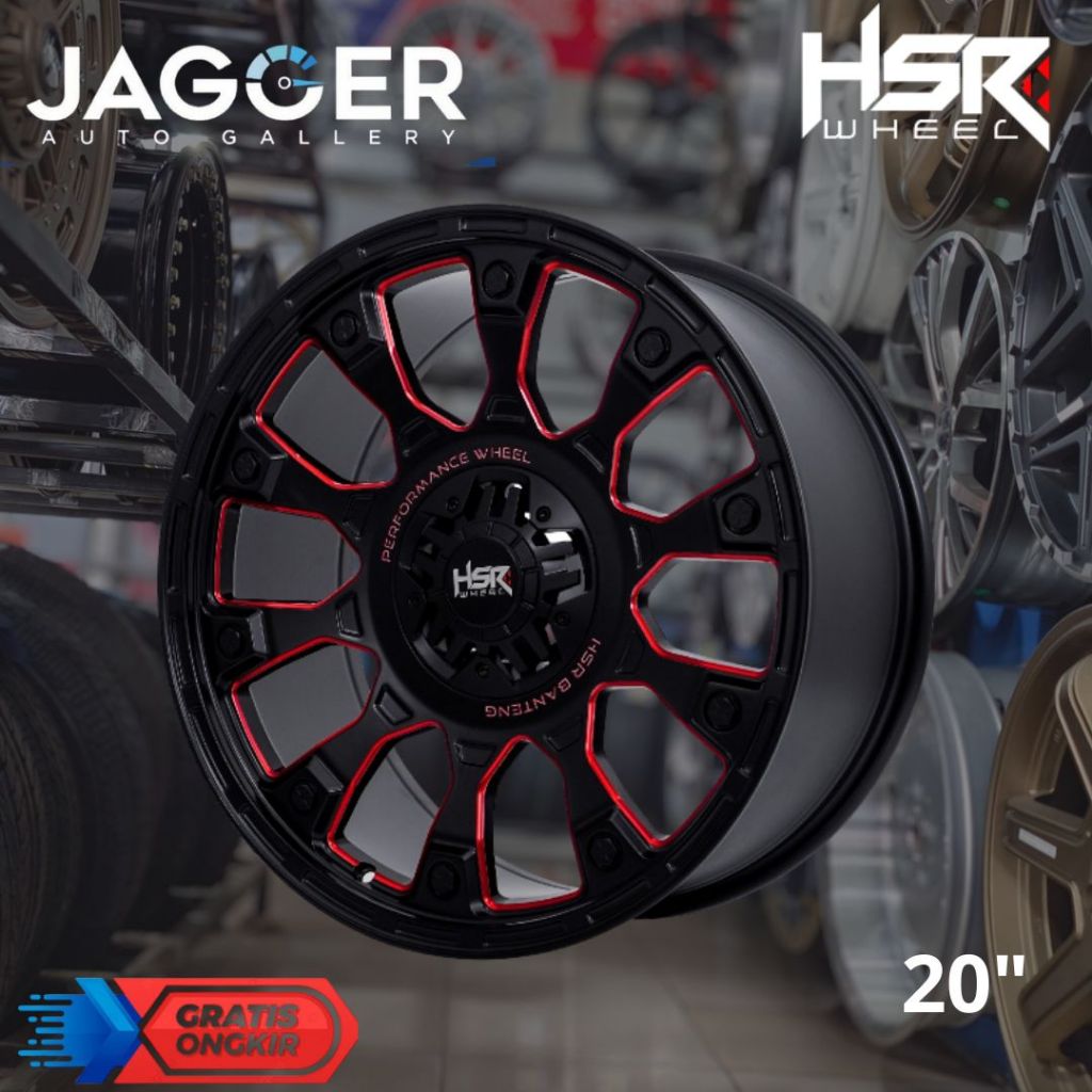 Velg murah pajero fortuner hilux triton ring 20 HSR BANTENG