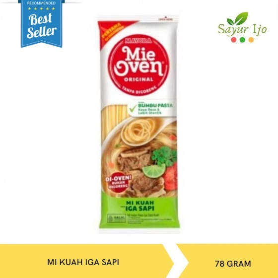 

Mie Oven Mi Kuah Iga Sapi 78 Gram Original Bumbu Pasta Noodle Instant