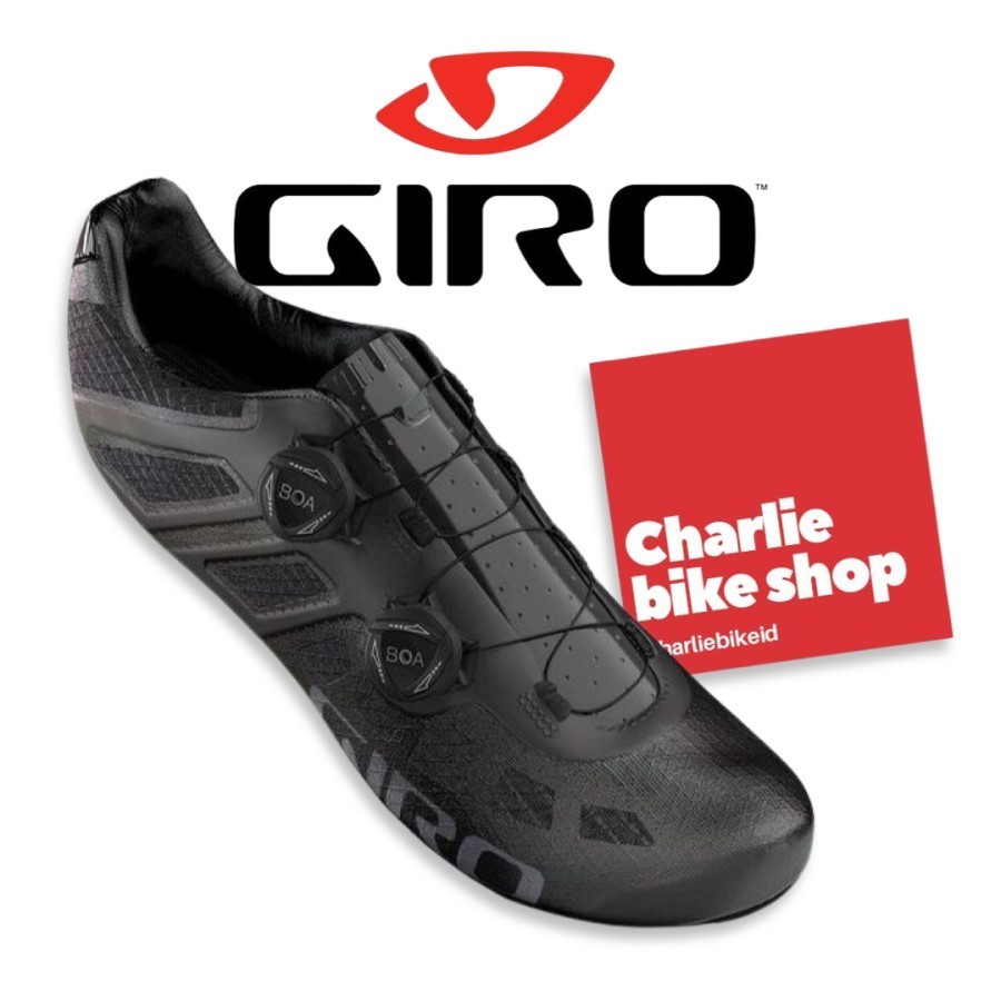Sepatu Cleat Road Bike GIRO IMPERIAL - BLACK - Roadbike Cycling Shoes