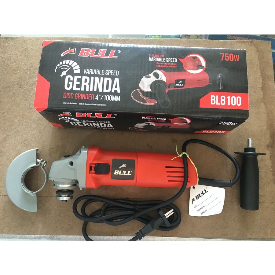 BULL MESIN GERINDA BL8100 750W VARIABLE SPEED BULL BL 8100