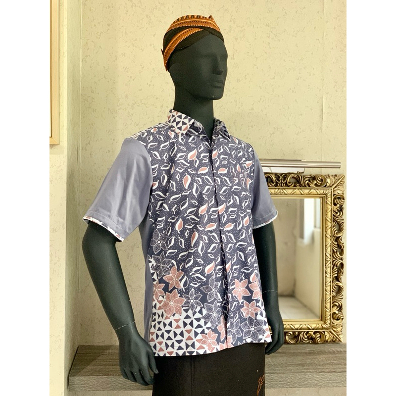 HEM BATIK CAP ABU - Putri Batik