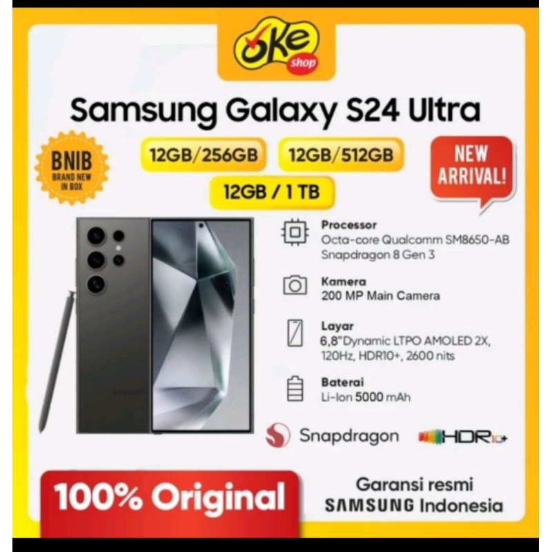 Samsung Galaxy S24 Ultra  5G (Ram 12/256GB)