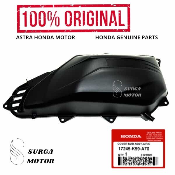 Cover Filter Sub Assy Air New Tutup Box Saringan Udara Untuk  Vario Vario 150 eSP K59J 2018 - 2022 V
