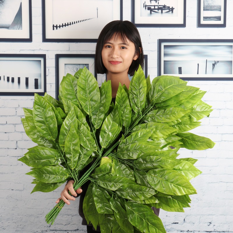 ID DAUN MANGGA PLASTIK (LUSINAN) DAUN ARTIFICIAL / DAUN DEKORASI / DAUN PLASTIK / DAUN PERNIKAHAN /