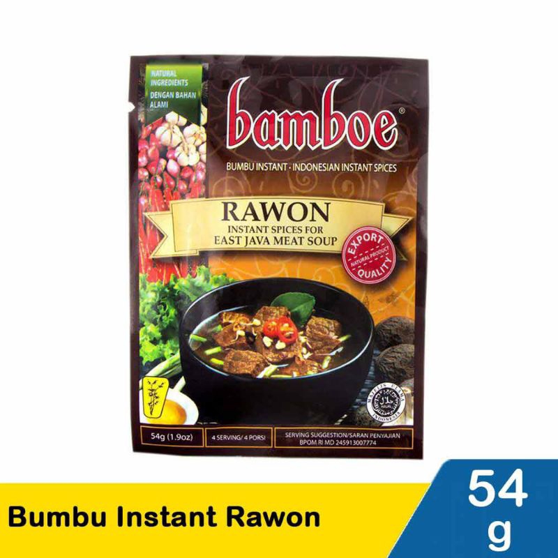 

Bamboe Bumbu Instant Rawon 54gram